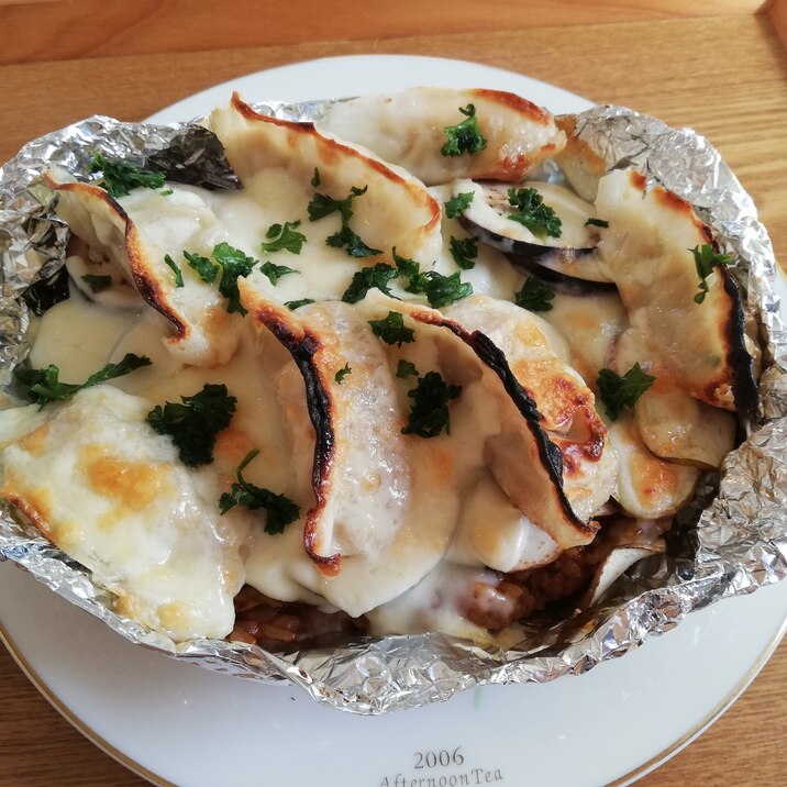 餃子乗せドリア